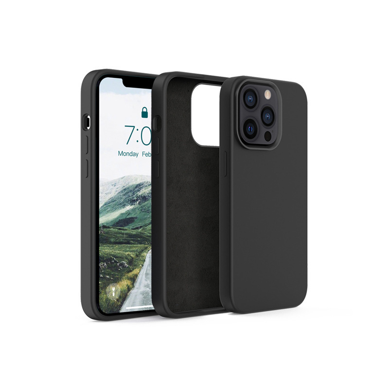 蘋果新款13硅膠液態(tài)手機(jī)殼，加厚款液態(tài)硅膠手機(jī)套定制